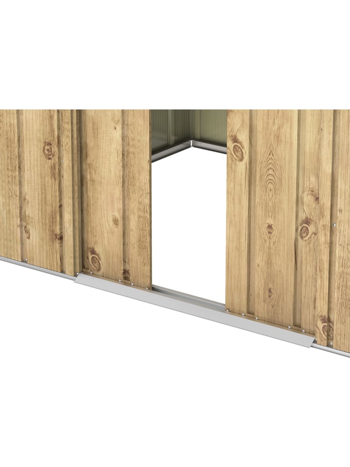 VCM  Metall Gerätehaus 262x174 Gartenhaus Schiebetür in Braun günstig kaufen onesize