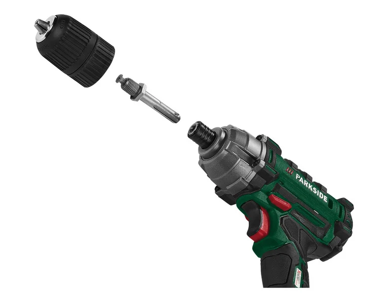 Furadeira de impacto rotativa lubrificada PARKSIDE® SDS com cinzel curto e mandril de liberação rápida