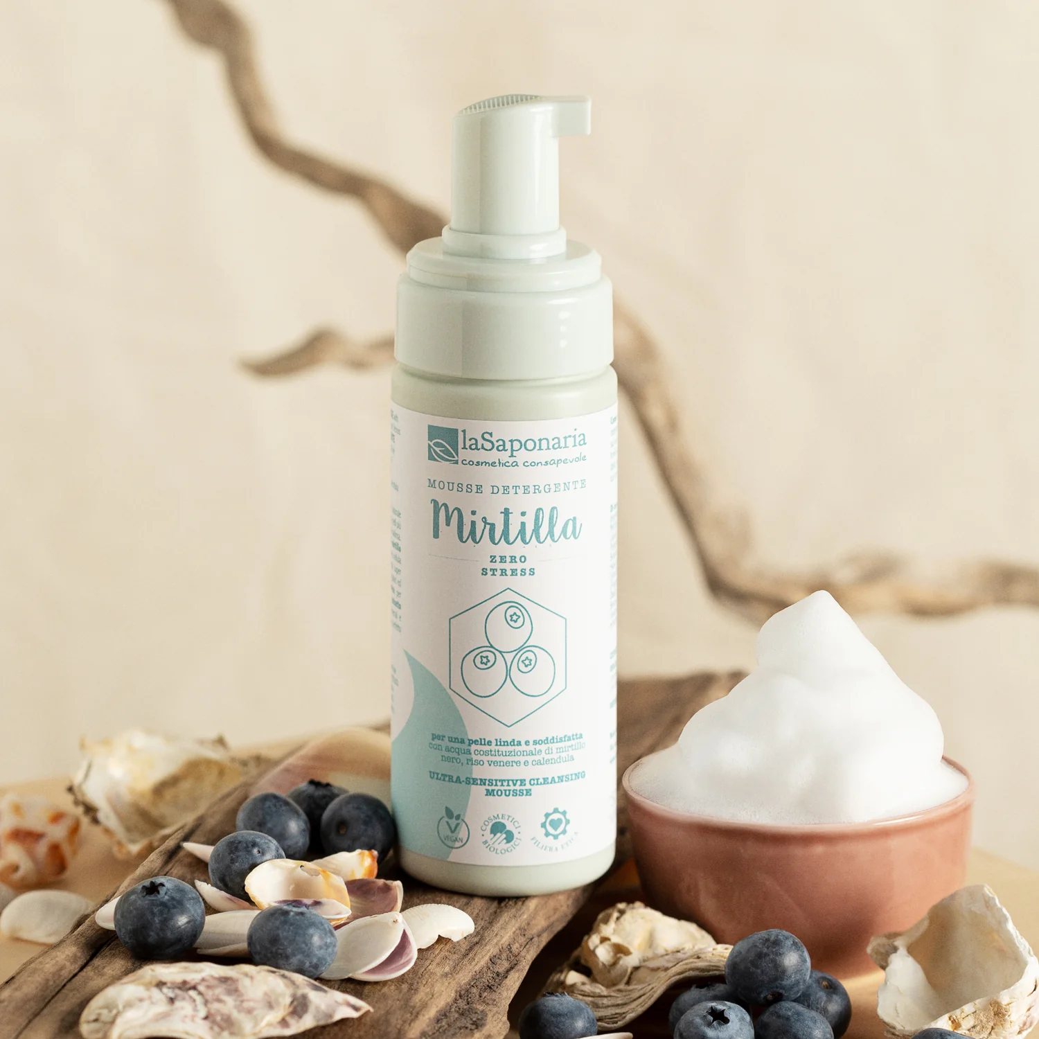 Mousse limpiadora facial Constitutional con arándanos - Mousse limpiadora facial