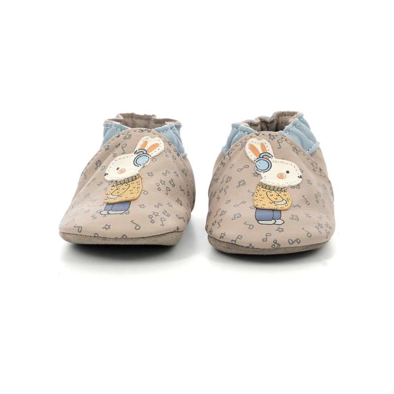 Chaussons cuir tannage vegetal Music Mood