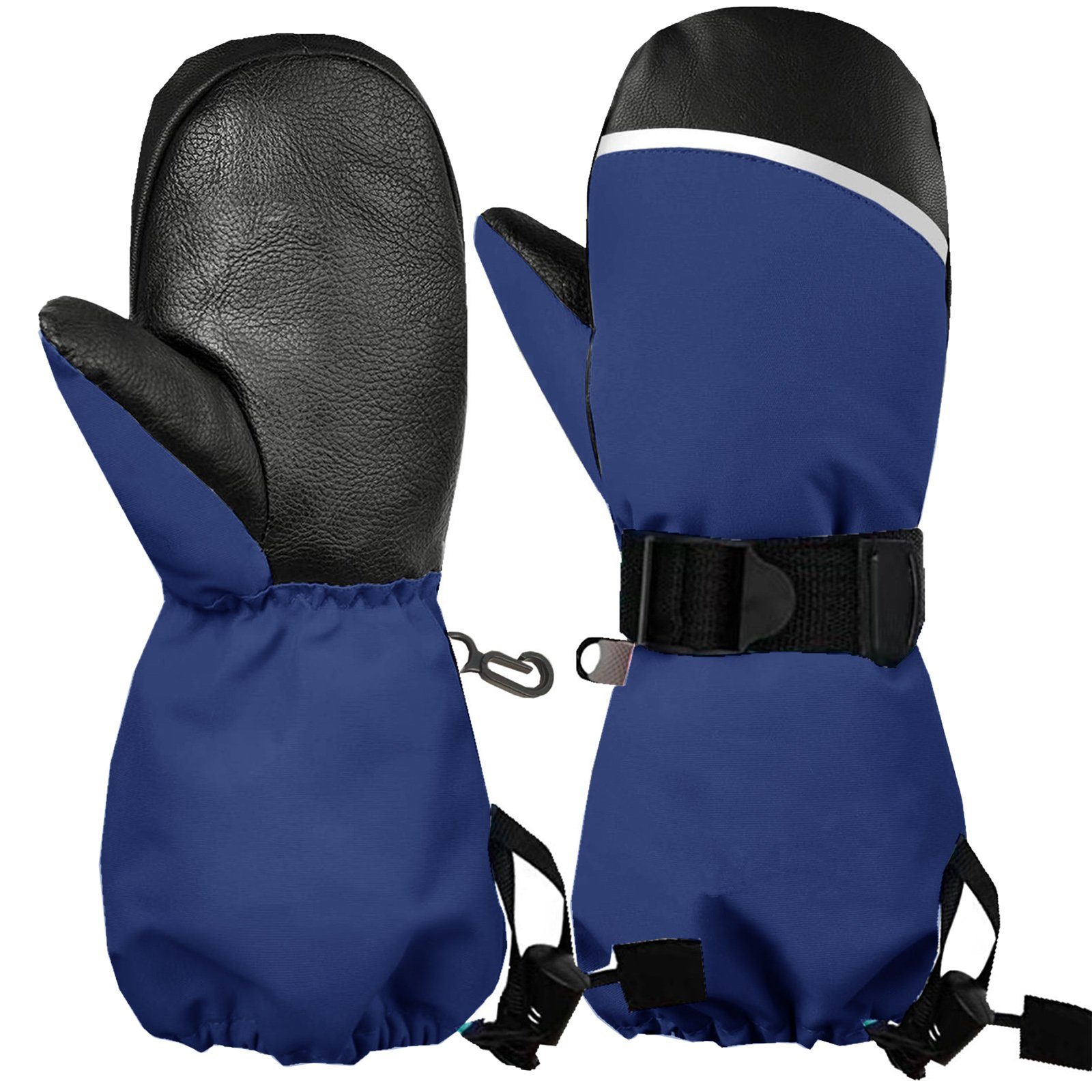 CALIYO Skihandschuhe Skihandschuhe Kinderhandschuhe Wasserdicht Fäustlinge Handschuhe Kinder 1-7 Jahre Jungen Mädchen Winterhandschuhe