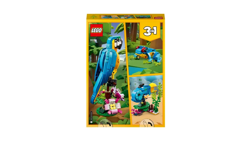 LEGO Creator 3in1 31136 Exotischer Papagei