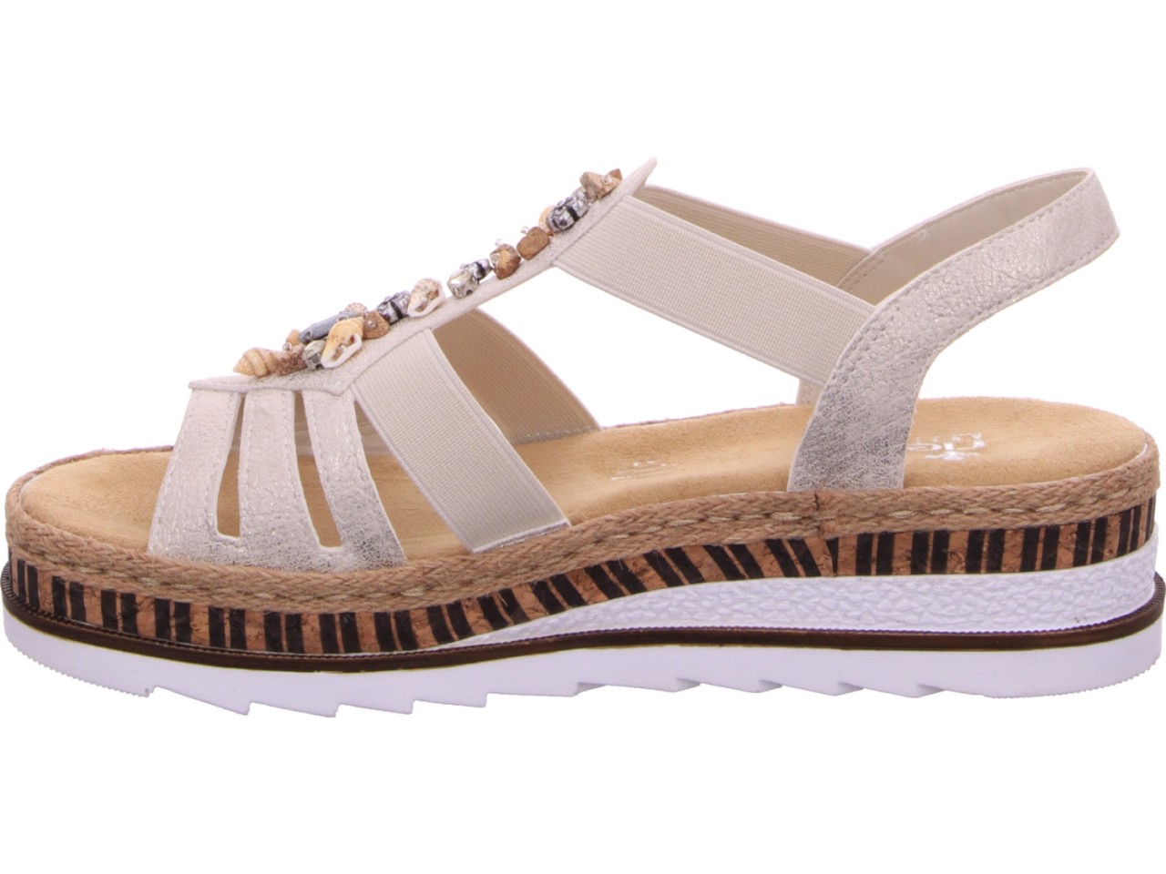 RIEKER Klassische Sandalen gold
