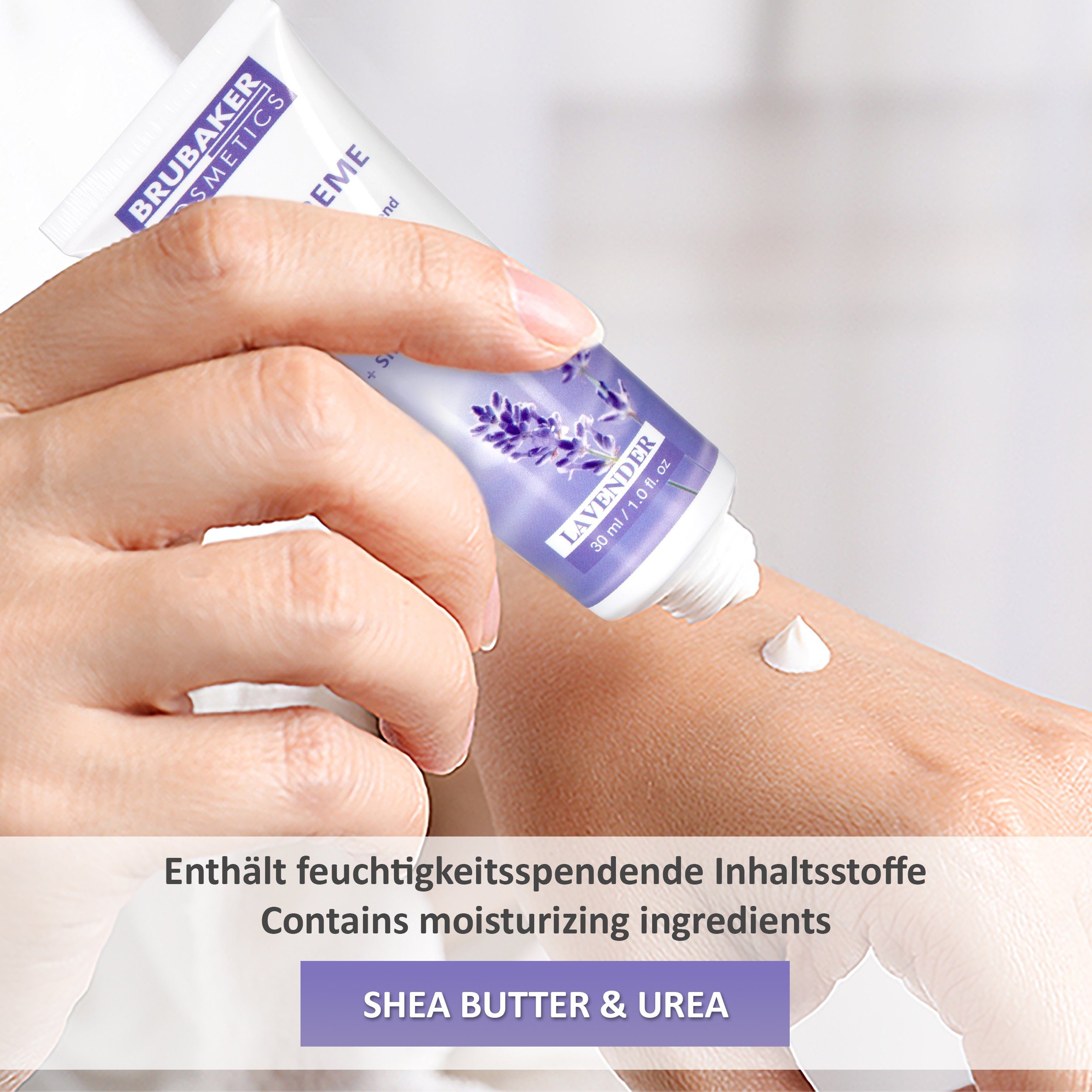 BRUBAKER Handcreme Pflegecreme Geschenkset für trockene raue rissige Hände - Hand Cream Feuchtigkeitscreme mit Urea und Sheabutter - Geschenk Set für Frauen und Männer, 6-tlg., feuchtigkeitsspendende Handpflegecreme Handpflege