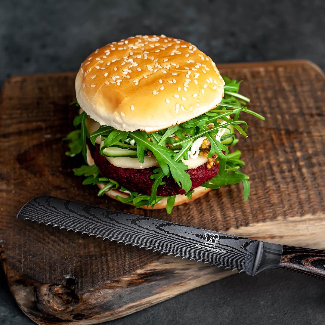 Küchenkompane Brotmesser Asiatisches Brotmesser - Messer aus gehärteter Edelstahl.