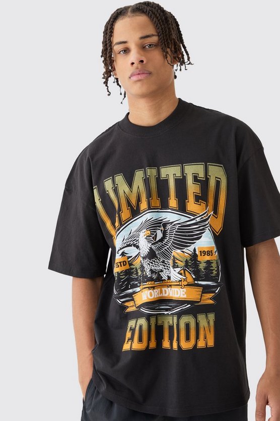 Oversize T-Shirt mit Limited Edition Print