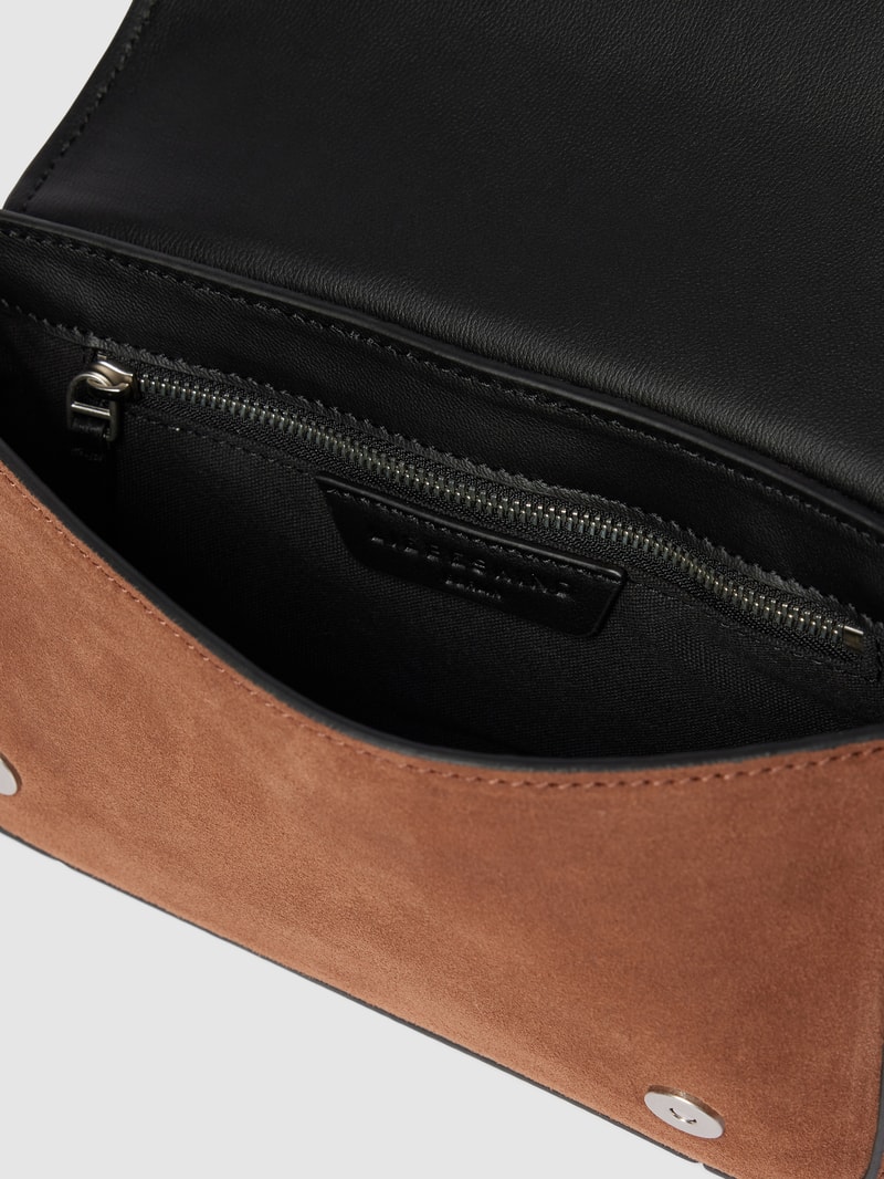 Handtasche mit Label-Schriftzug Modell 'CHUDY' in camel