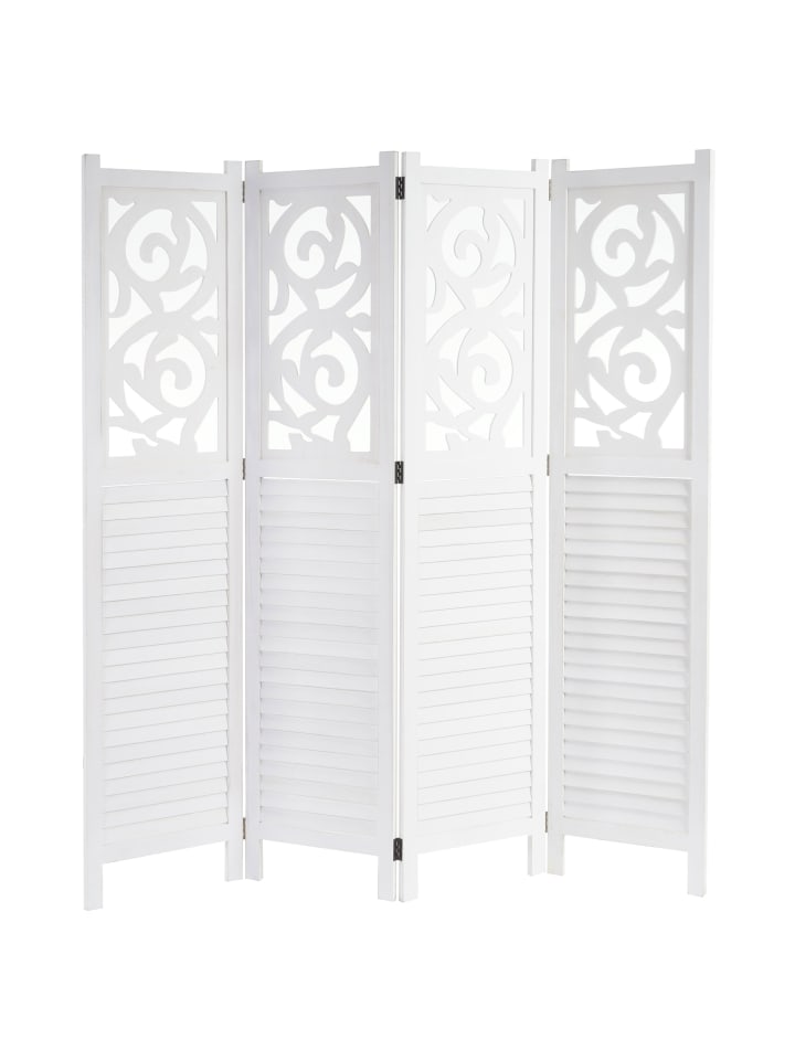 MCW Paravant Izmir mit Ornamente, 170x161x2cm, weiß günstig kaufen onesize
