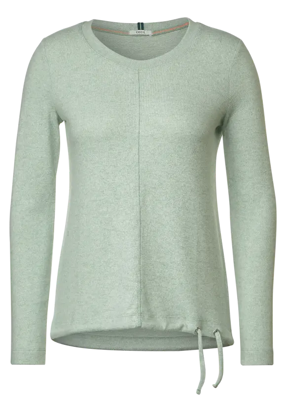 CECIL Cosy Melange Langarmshirt