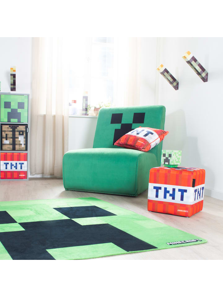 Minecraft Minecraft Sitzhocker, 2er Set, TNT-Würfel und Grasblock günstig kaufen onesize