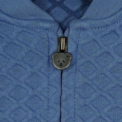 Sweatjacke, mittelblau für Mädchen