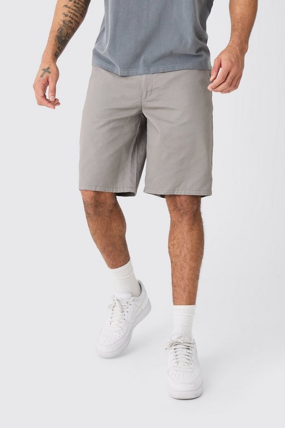 Graue lockere Shorts
