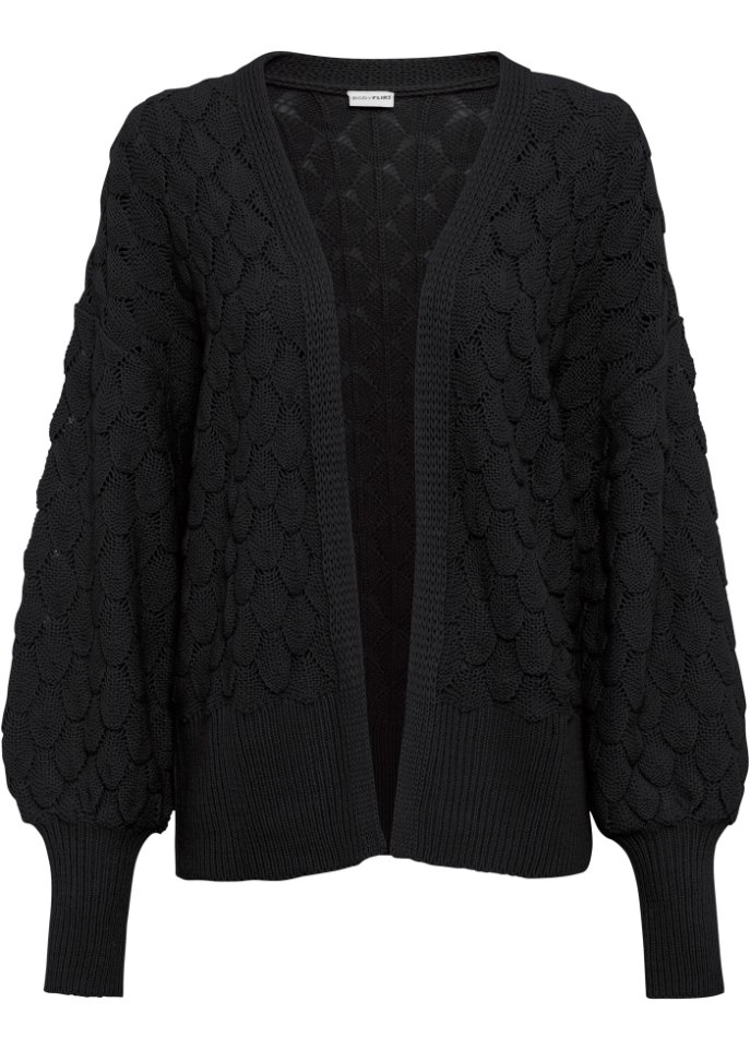 Ajour-Strickjacke