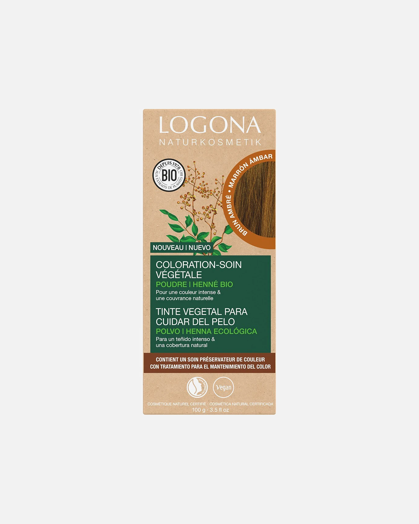 Tratamiento de coloración capilar Logona