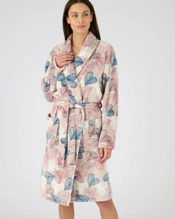 Robe de chambre maille douce et chaude imprimée Thermolactyl