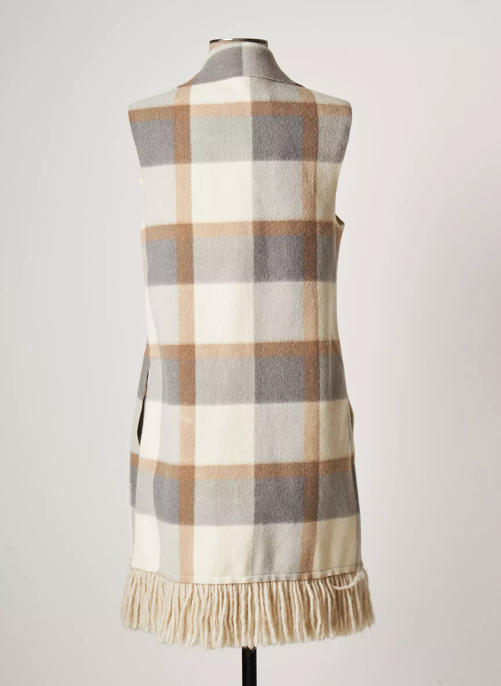 Quatre Vingt Jours Vestecasual Femme couleur gris