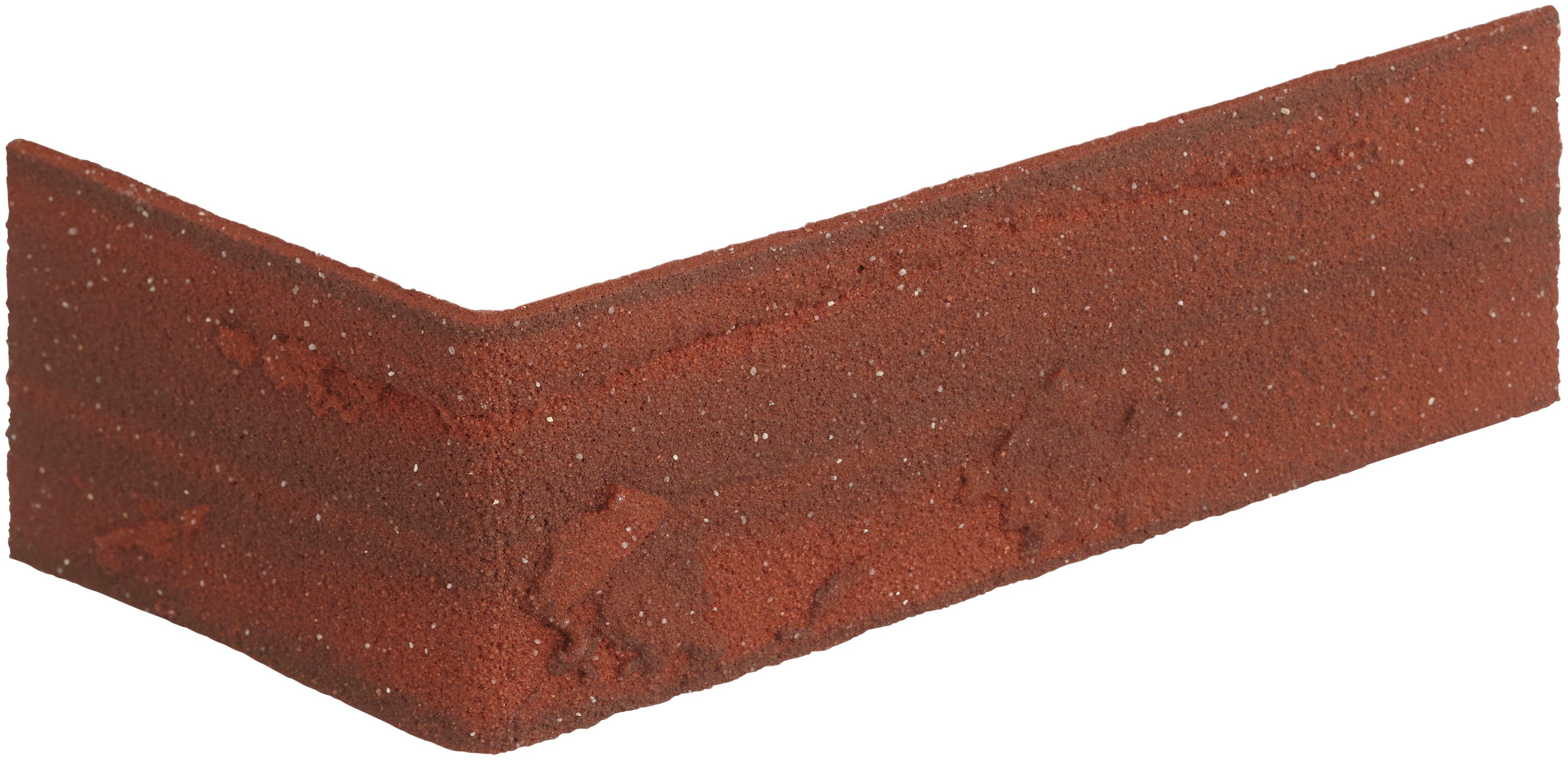 Elabrick Verblender Colorado Eckverblender, BxL: 11,5x7,1 cm, (Set, 24-tlg) rot, für Außen- und Innenbereich, 2 Lfm