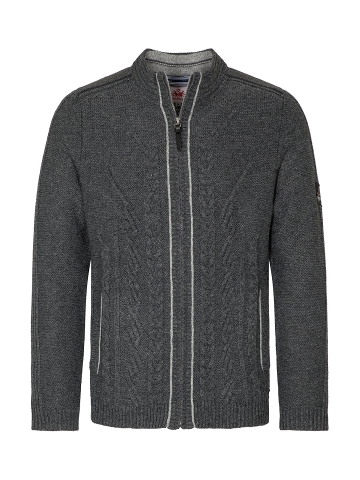 Spieth & Wensky Strickjacke WADIM in dunkelgrau günstig kaufen S