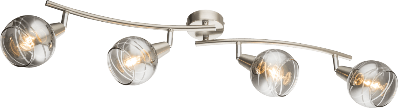 Globo Lighting - ROMAN - LED Strahler Metall Nickel matt, 4x E14 LED