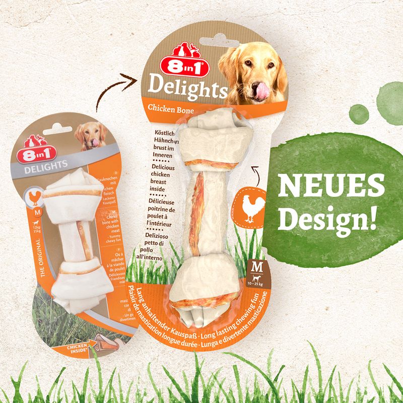 8in1 Delights Kauknochen Huhn