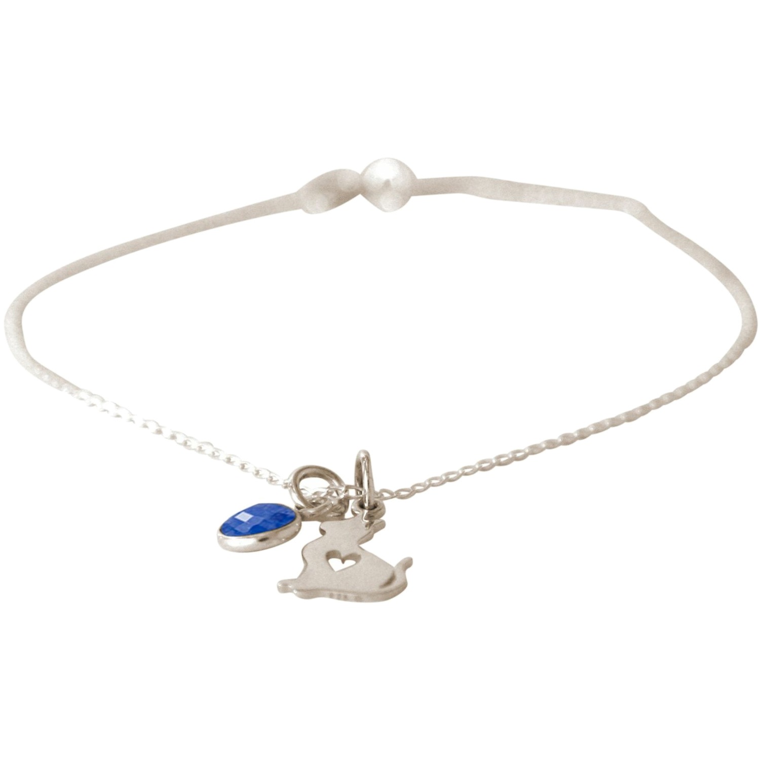 Armband 'KATZE - KÄTZCHEN Saphir'