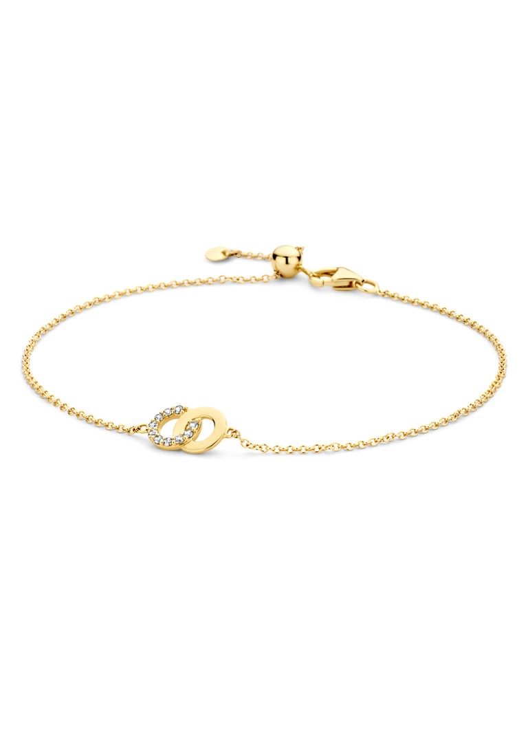 Bracciale Blush in oro giallo 14 carati con zirconi cubici 2223YZI