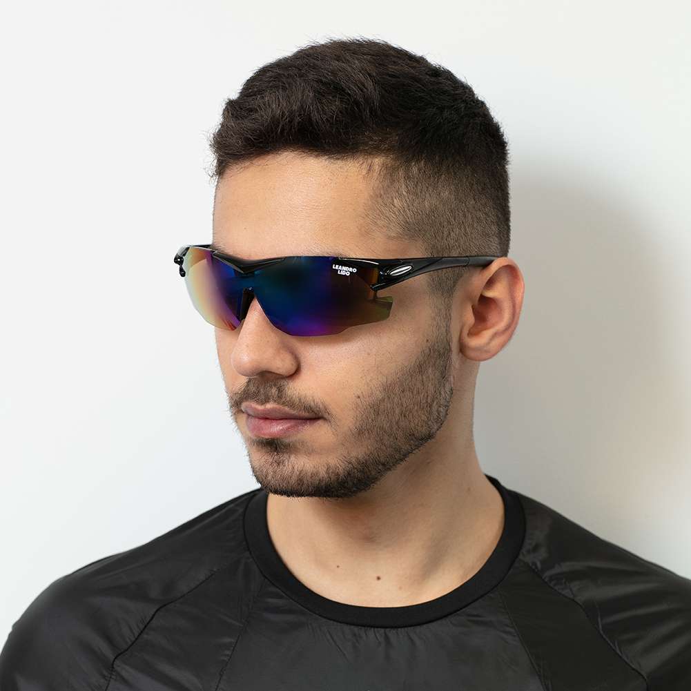 LEANDRO LIDO Challenger One Sport Sonnenbrille schwarz/bunt