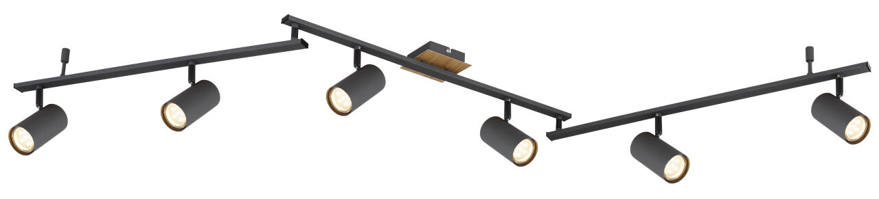 Globo Lighting - ROBBY - Strahler Metall Graphit, 6x GU10