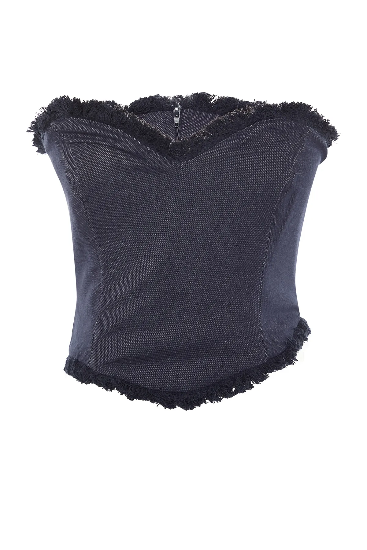 Trendyol Collection  Blaues Bustier im Denim-Look TPRSS22BS00021