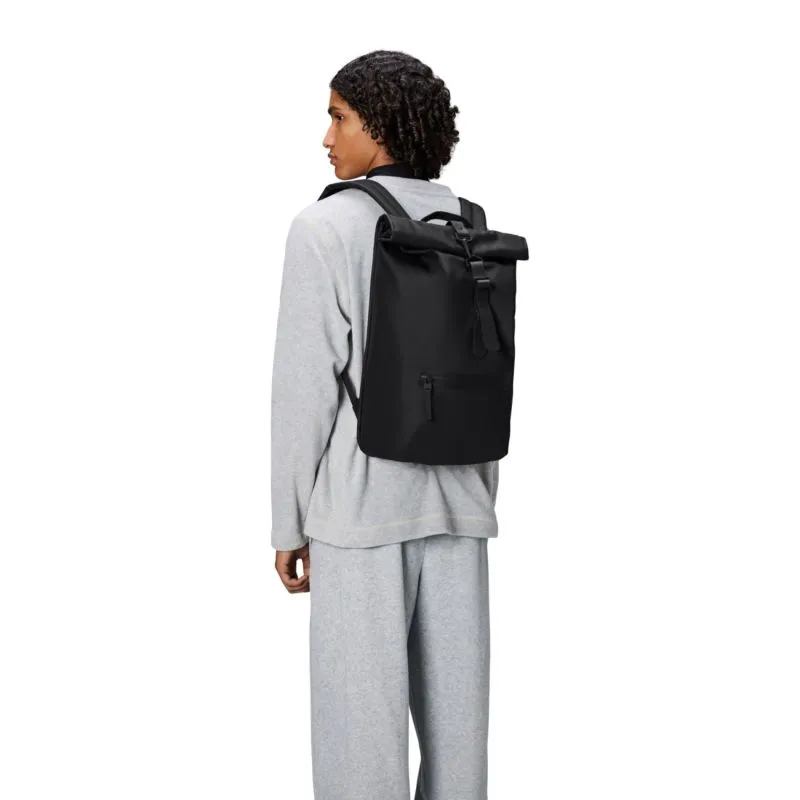 Rains Rolltop Rucksack W3 - Black