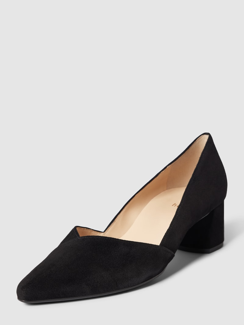 Pumps mit Blockabsatz Modell 'Boulevard' in schwarz