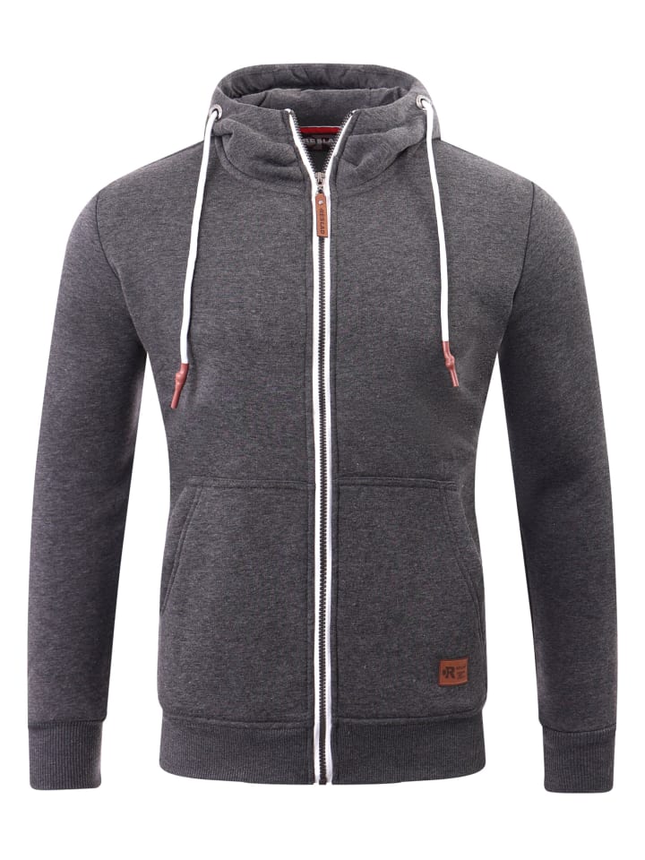 RESLAD Sweatjacke Zipper High in anthrazit günstig kaufen