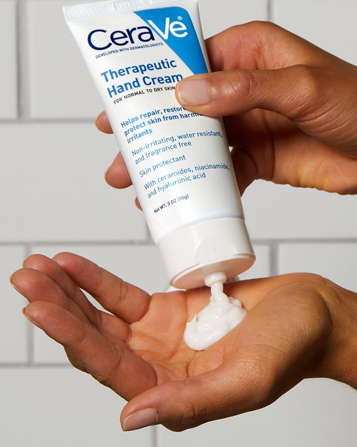 Crème thérapeutique pour les mains. Crème non grasse pour les mains et protectrice pour la peau.