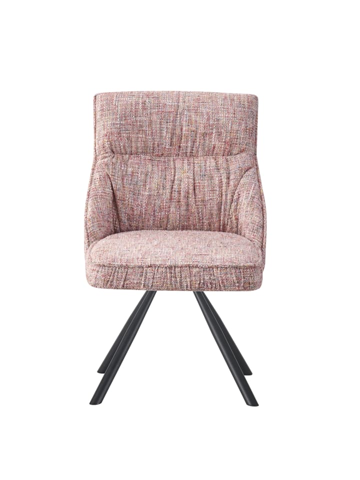 DUBI Möbel 2er-Set: Drehstuhl SERINA  in Rosa - (B)61 x (H)81 x  (T)62 cm günstig kaufen onesize