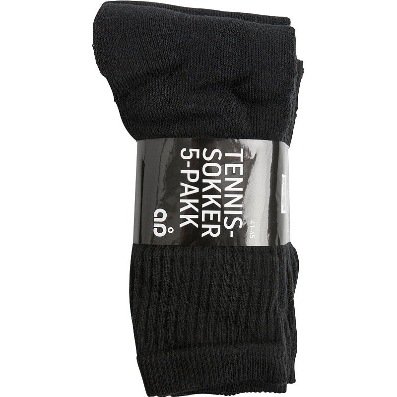 Time 2 Change Tennissokk 5-pk str 41/45, sort