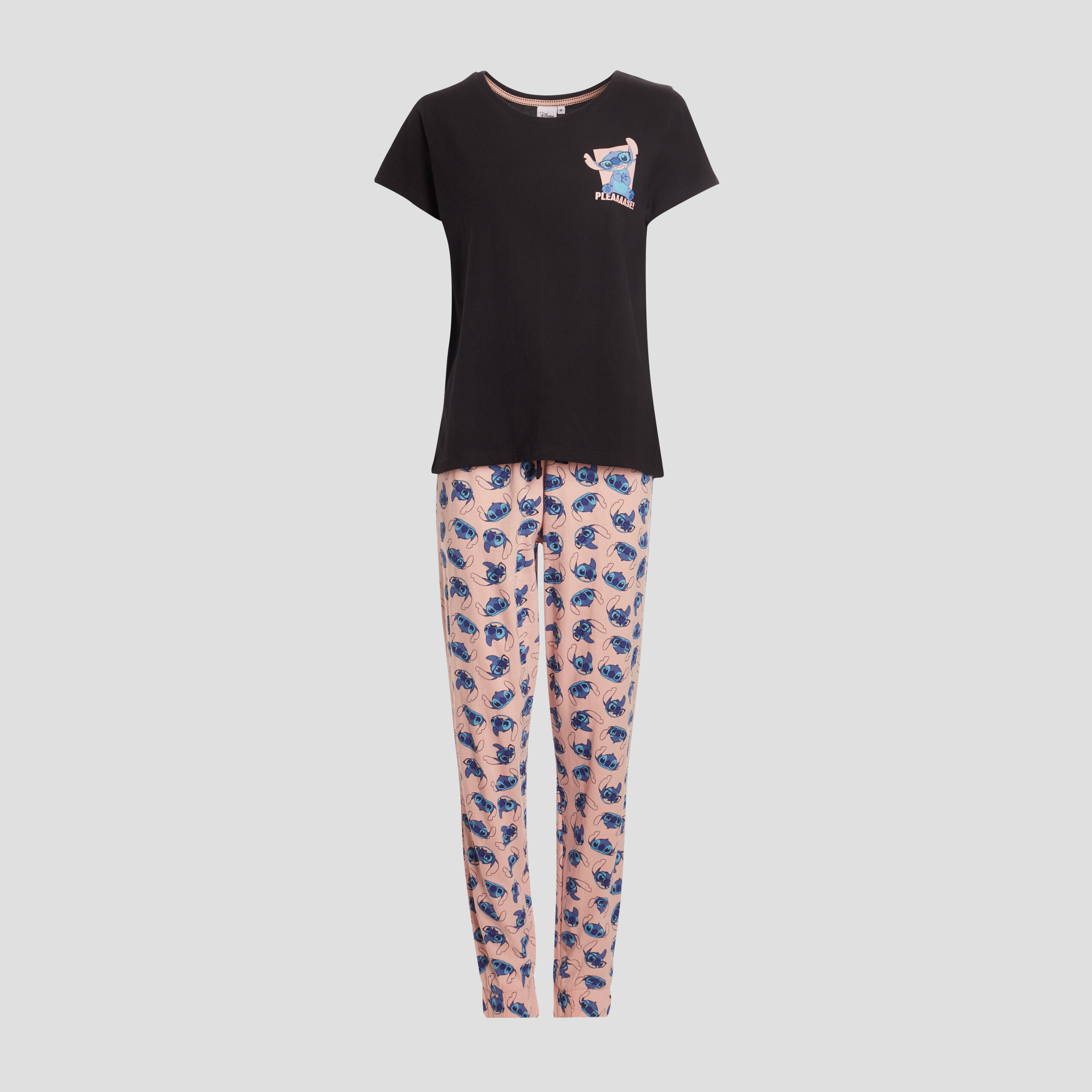 Ensemble pyjama Lilo et Stitch noir femme | La Halle