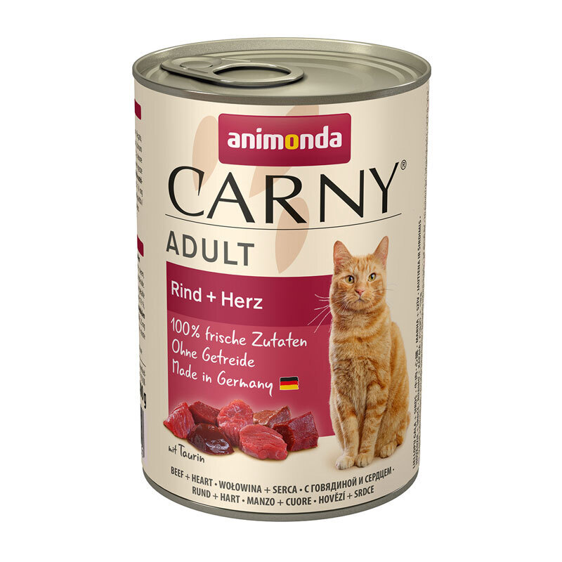 Animonda Nassfutter Animonda CARNY Adult 6x400g Rind & Herz