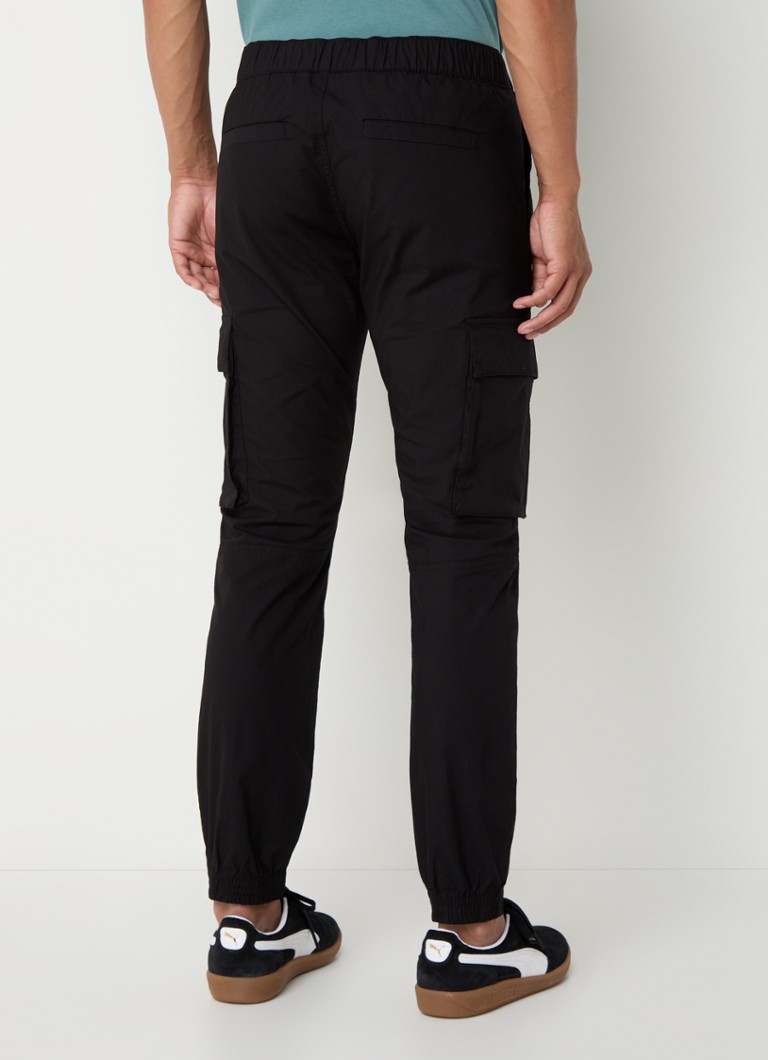 Calvin Klein skinny fit cargo pants with logo and side pockets