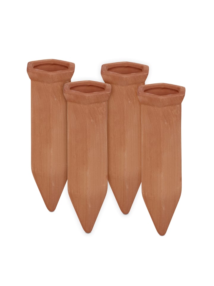 relaxdays 4x Tonspitzen Bewässerung in Terrakotta - (B)4,5 x (H)14 x (T)4 cm günstig kaufen onesize