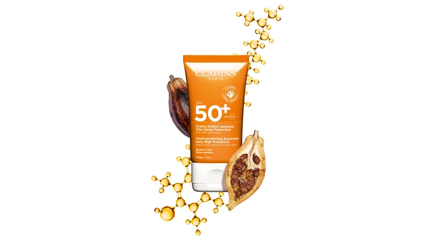 CLARINS Sonnenschutz-Creme mit Anti-Falten-Wirkung für das Gesicht SPF 50+ 50 ml