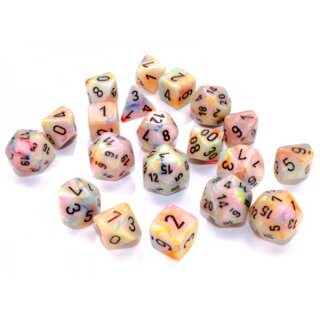 Festive Bag of 20 Polyhedral Circus/Black (Limited Edition)