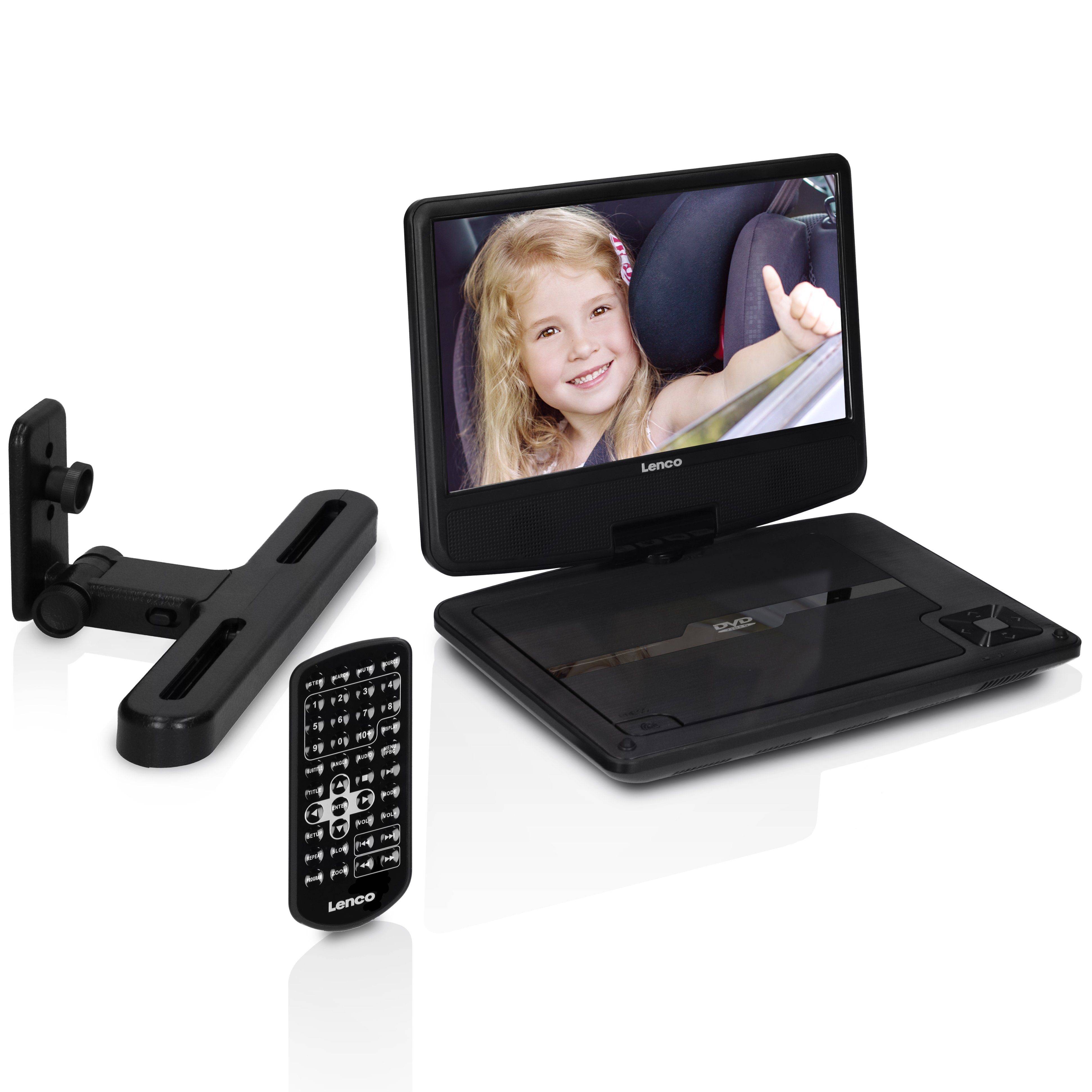 Lenco DVP-901BK Portabler DVD-Player