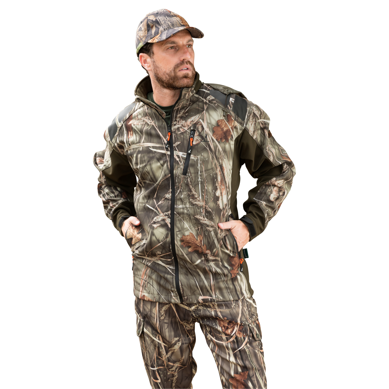 Percussion Herren Softshelljacke Ghost Camou Wet