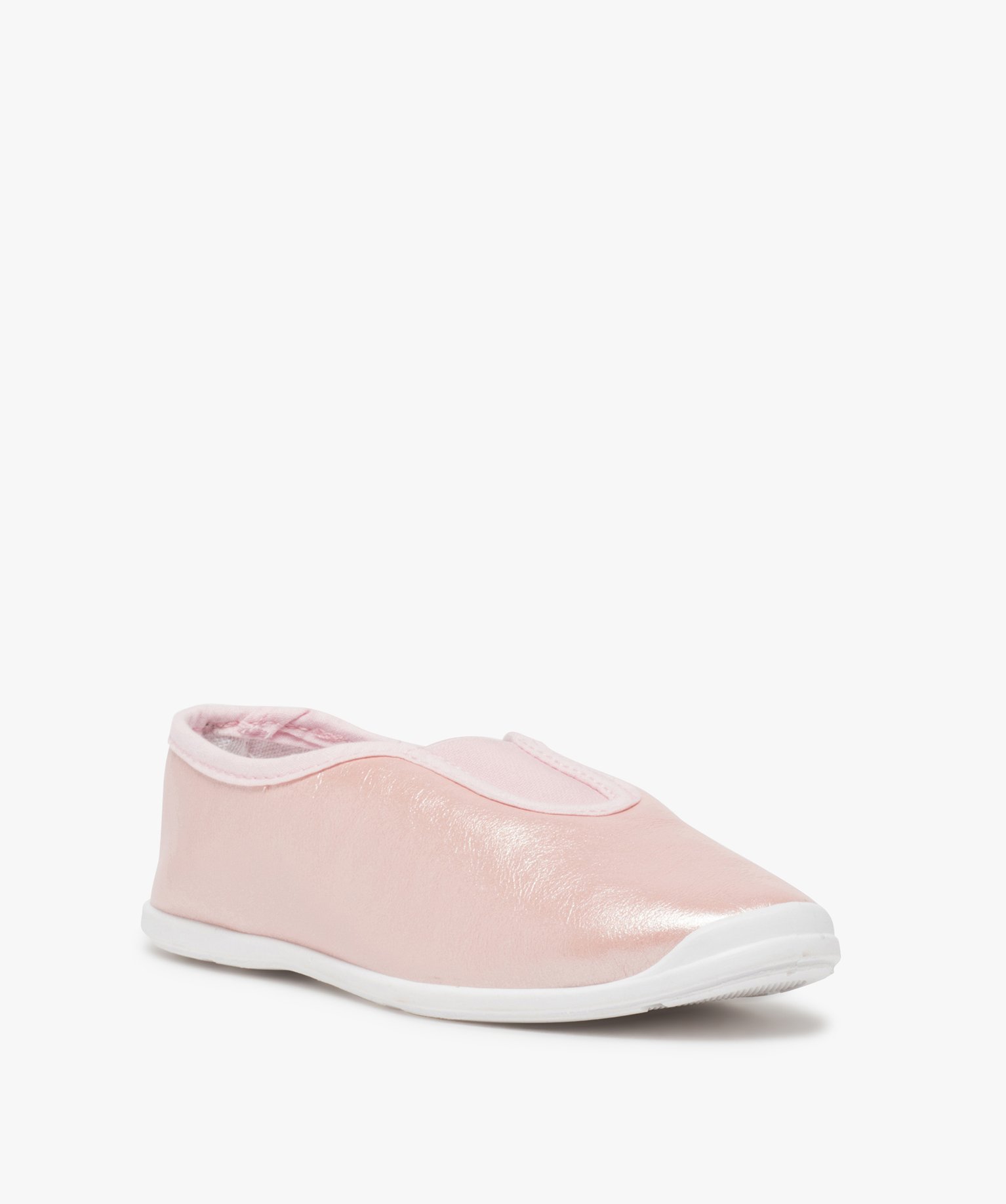 Rythmiques fille en matière irisée avec élastique central rose | GEMO