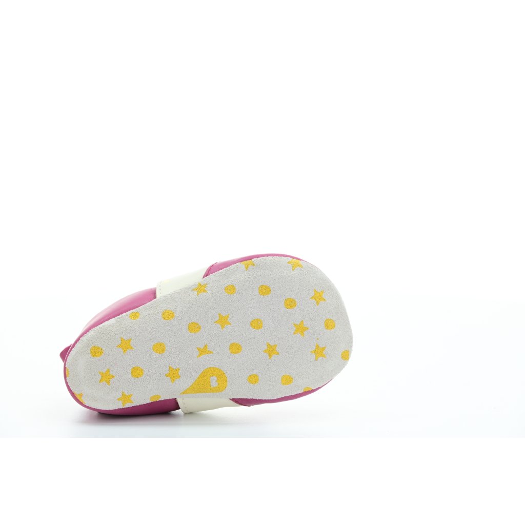 Bobux Frosty Dark Pink (Soft Sole) Krabbelschuhe