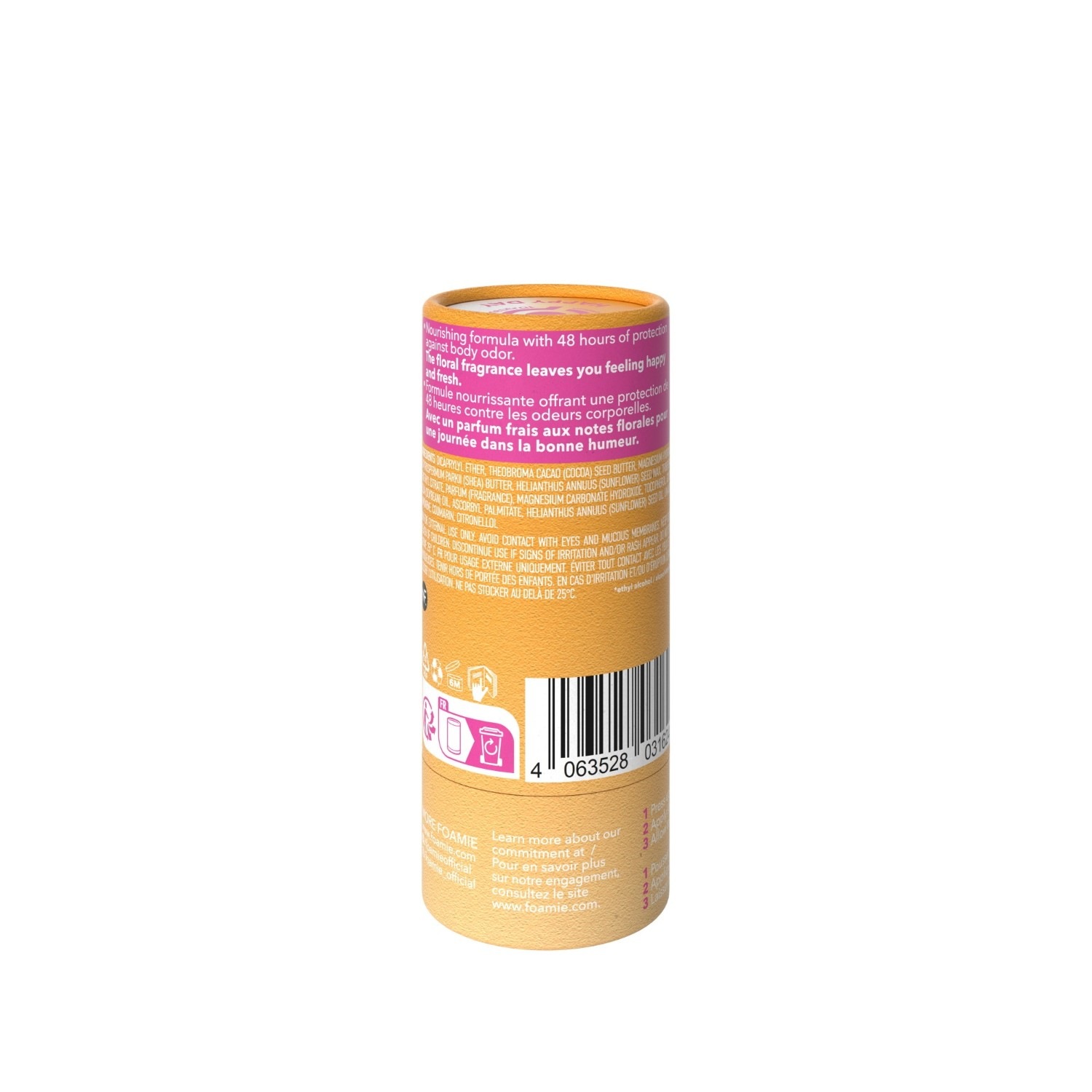 FOAMIE Tuhý deodorant Happy Day (růžový)