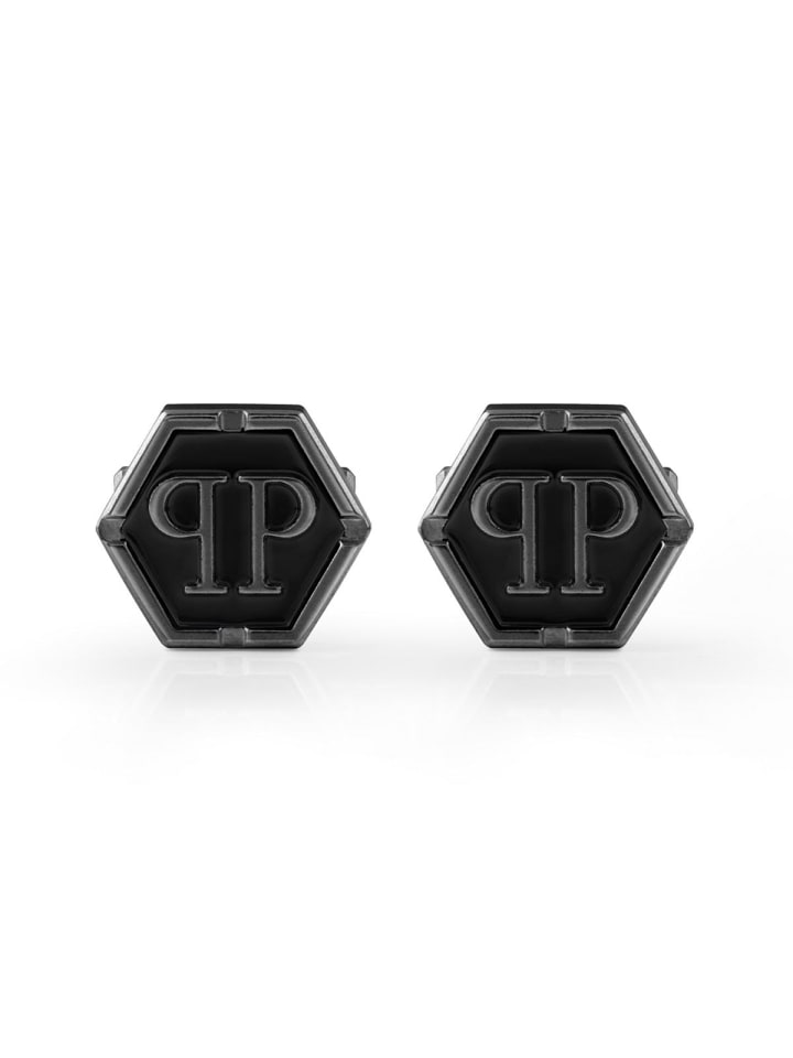 Philipp Plein Manschettenknöpfe in Schwarz günstig kaufen onesize