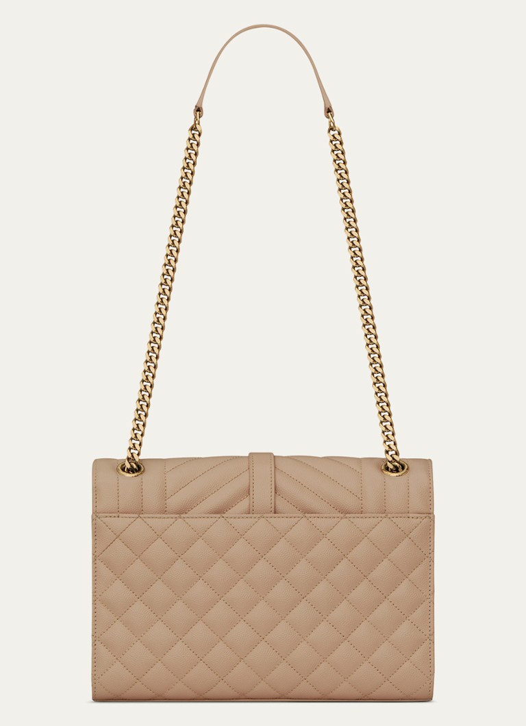 Μεσαία τσάντα ώμου Saint Laurent Envelope από δέρμα μοσχαριού