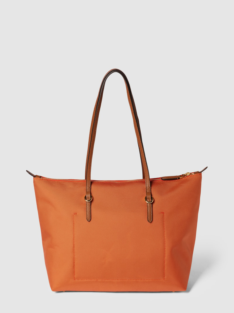 Tote Bag mit Label-Detail Modell 'KEATON' in orange