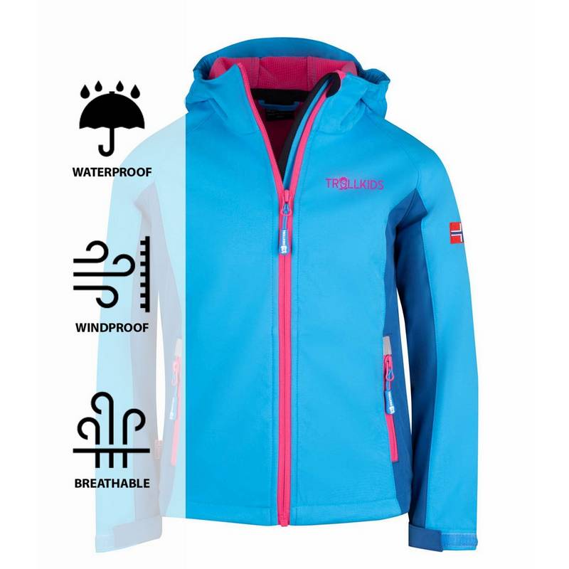 Trollkids Kristiansand Softshelljacke Kinder